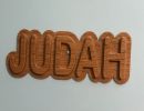 wood   name sign  judah 