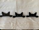 wood   sihlouette   peeking kittens 